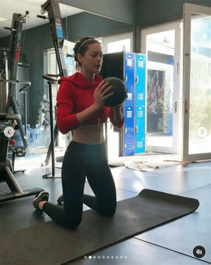 Amanda Pacheco in Workout Gear Says "We Served"