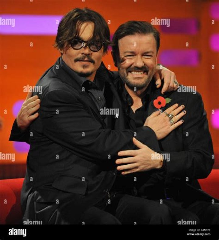 Are Johnny Depp and Ricky Gervais friends?