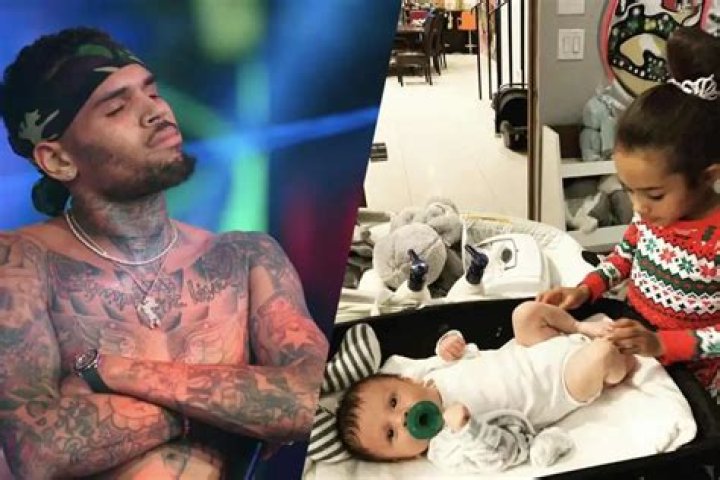 Chris Brown Compares His Kids’ Baby Pics With His Own And They Look Like Triplets!