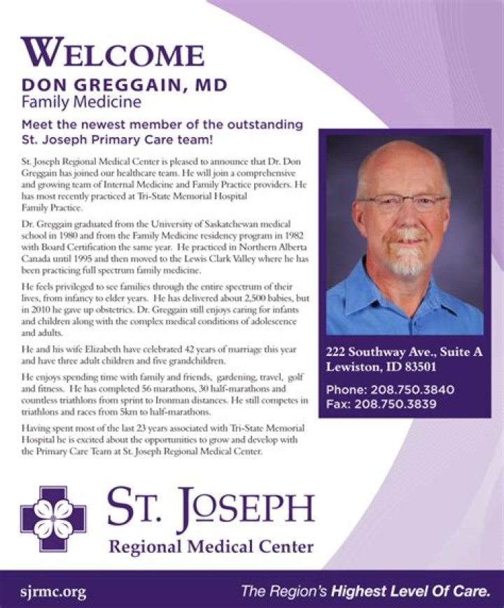 Dr. Don Greggain, MD – Clarkston, WA