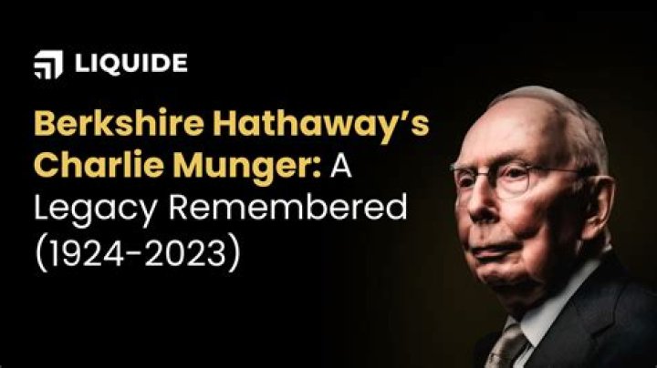 Explore Charlie Munger Obituary & Funeral, Vice chairman of Berkshire Hathaway
