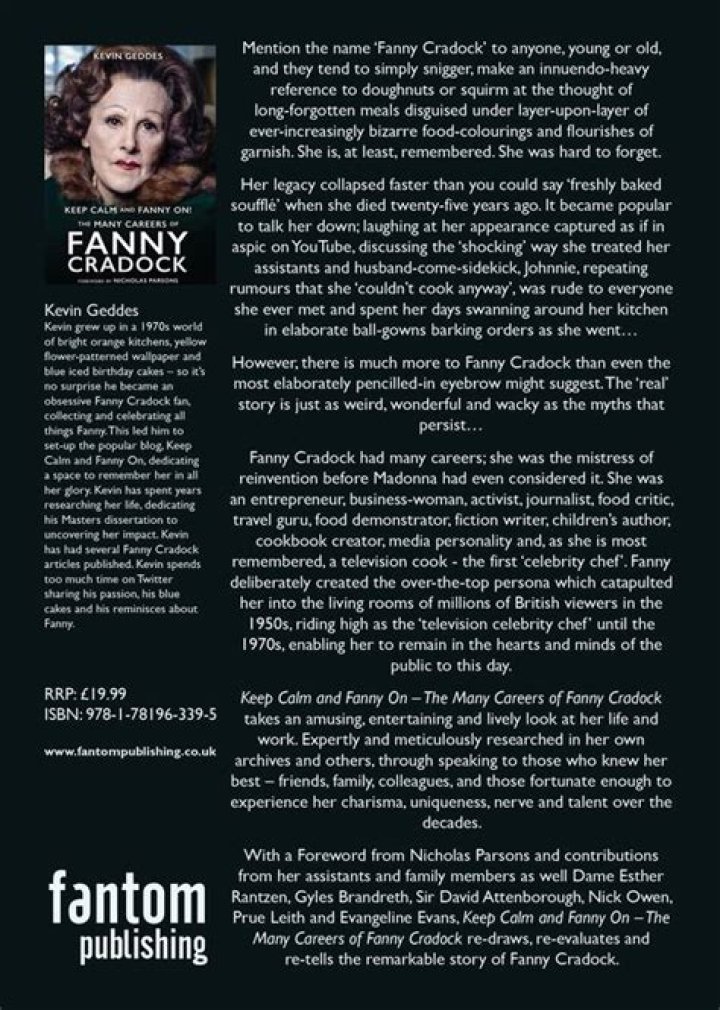 Fanny Cradock’s biography, net worth, fact, career, awards and life story