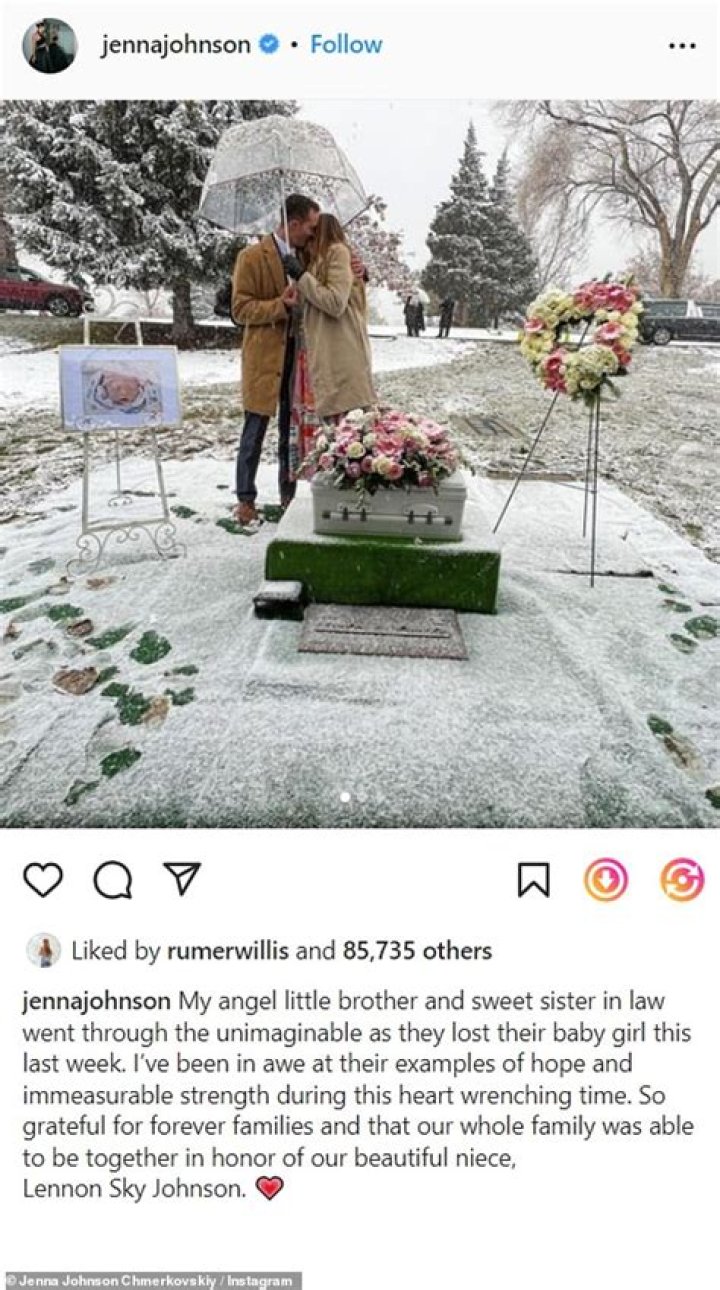 How Did Lennon Sky Johnson Die? DWTS’ Jenna Johnson Mourns Death of Her Baby Niece