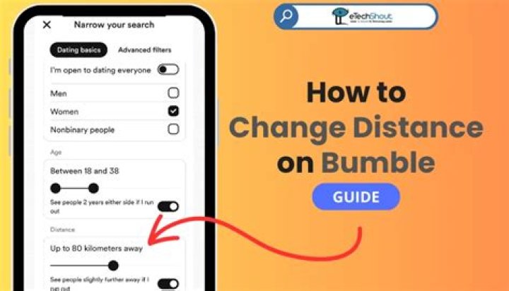 How to change distance on bumble