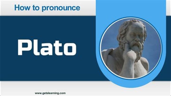 How to pronounce plato