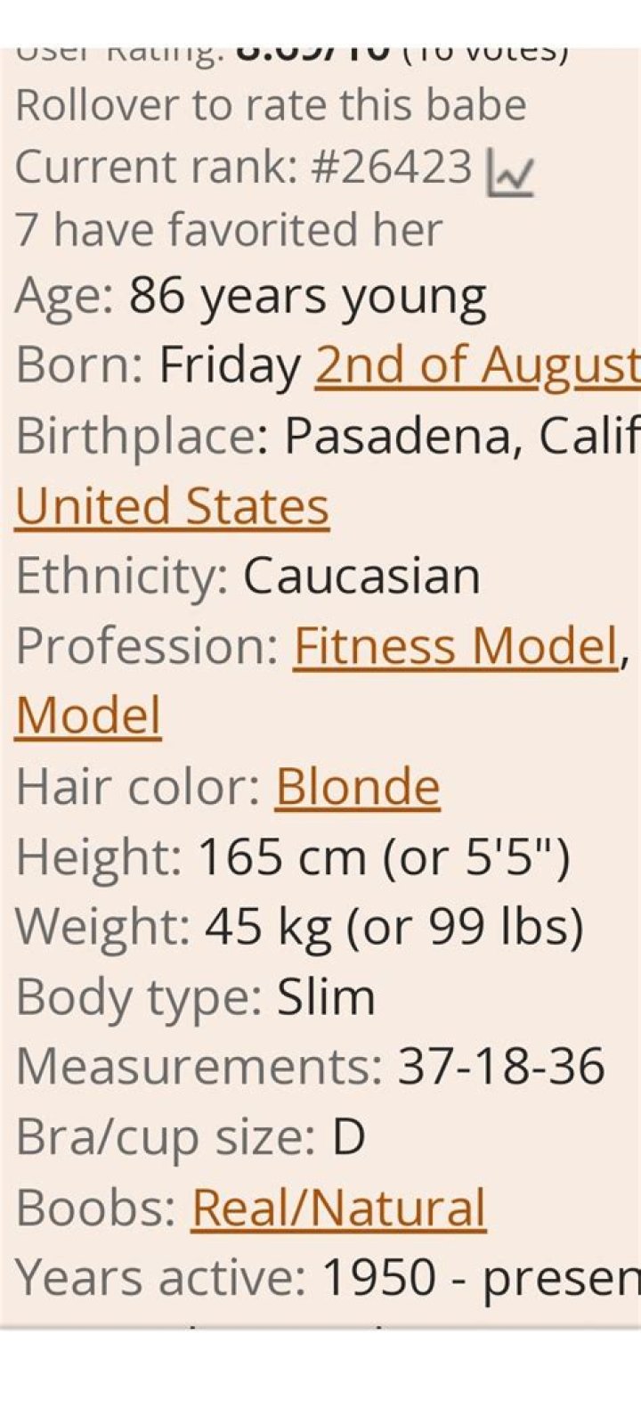 Jewel Bra Size, Age, Weight, Height, Measurements