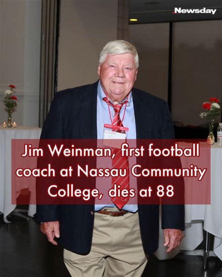 Jim Weinman Passes Away, Football Coach at Nassau Community College
