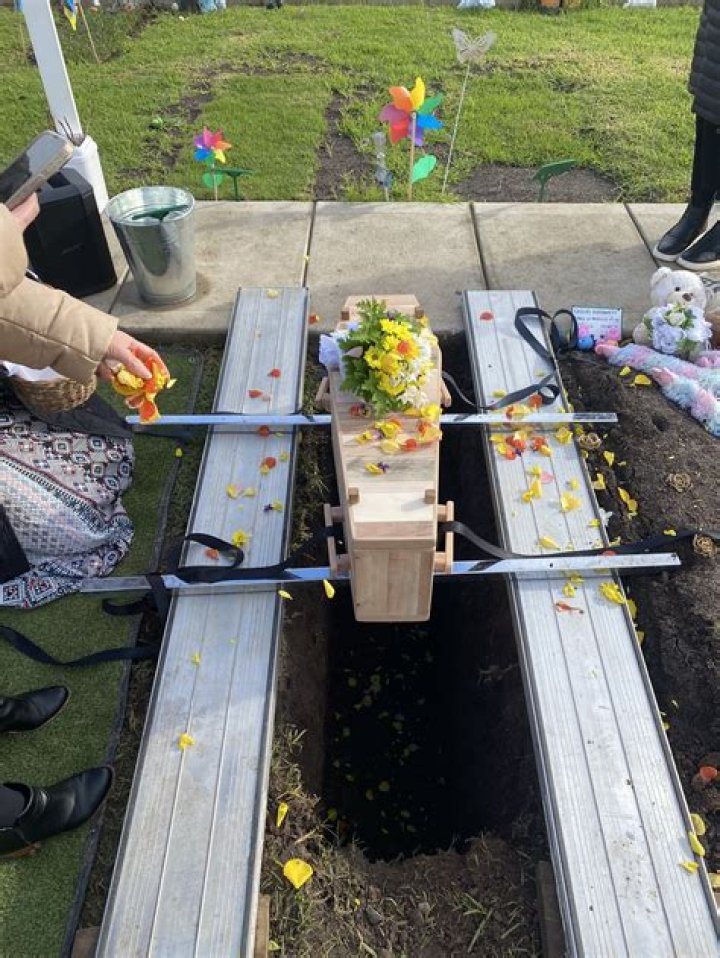 Date, venue, funeral home, arrangements, obituary poster