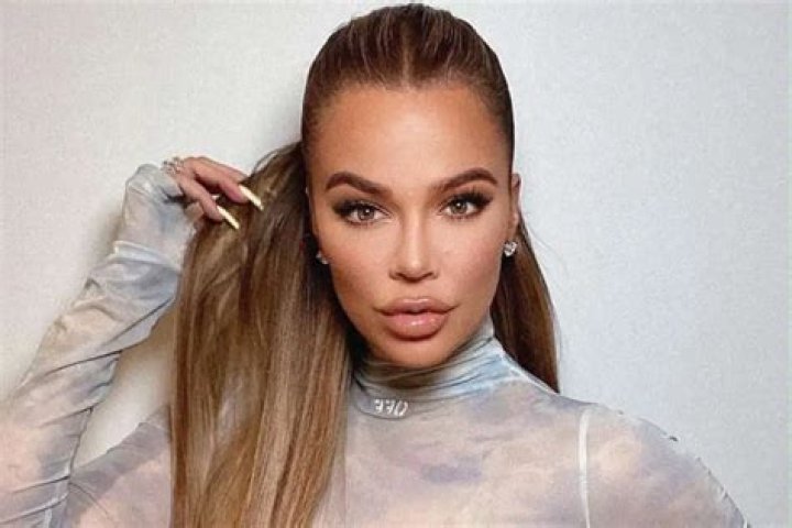 Khloe Kardashian Wore An Off-White Bodysuit As She Joked About Her Weekly Face Transplant