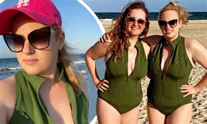 Rebel Wilson Flaunts Bathing Suit Body on the Beach — Celebwell