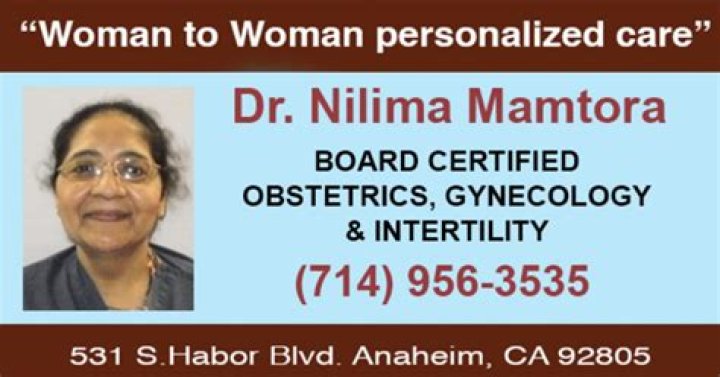 Dr. Nilima Mamtora, MD – Anaheim, CA