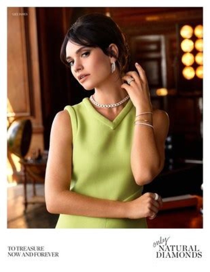 Only Natural Diamonds Commercial Actress 2023: Lily James