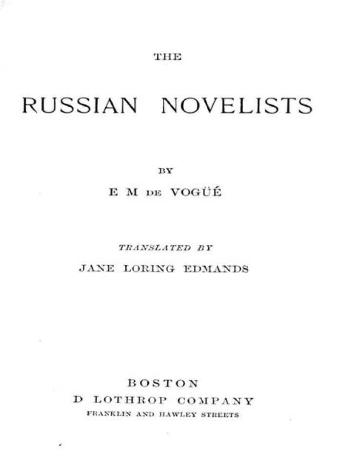 Famous Russian Novelists