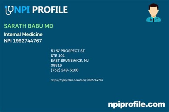 Dr. Sarath (Yaddanapudi) Babu, MD – East Brunswick, NJ