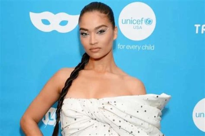 Shanina Shaik Glows In Glitter Mask At The 2019 UNICEF Masquerade Ball