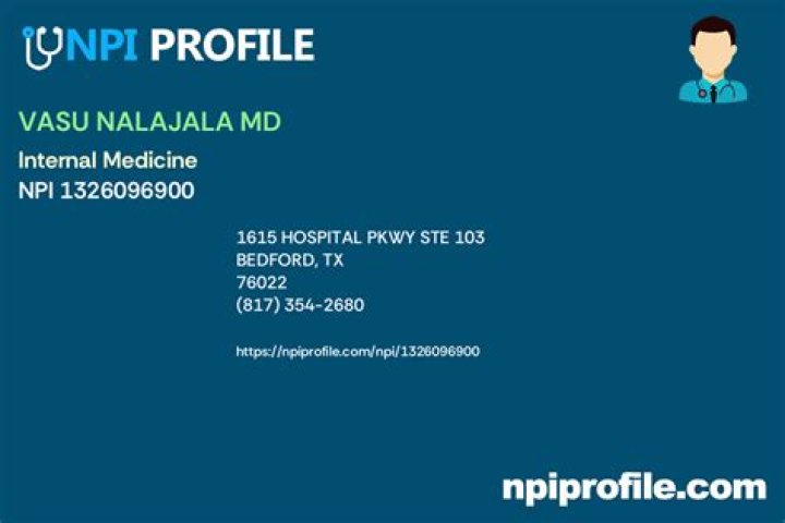 Dr. Vasu Nalajala, MD – Bedford, TX