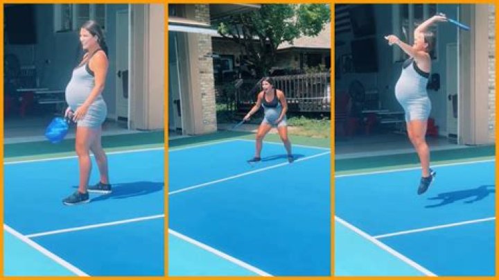 ‘Well, game over’: Pregnant woman’s water breaks during rousing bout of pickle ball