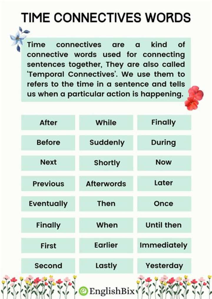 What are connectives words