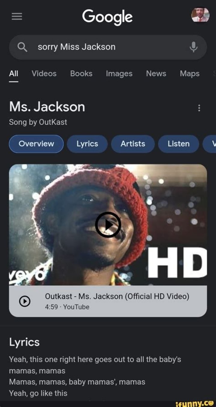 What Does The Song Sorry Miss Jackson Mean? – Celebrity