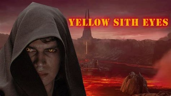 Why do the Sith have yellow eyes?